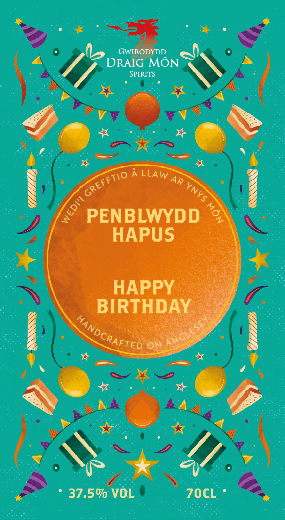 Personalised Birthday Spirit Labels